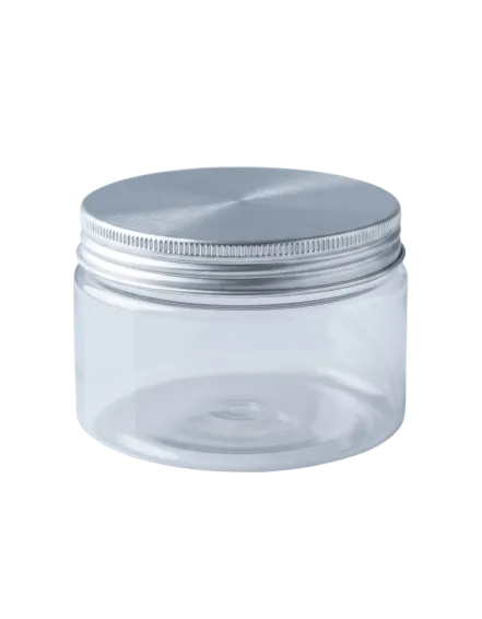 PET Jar — 250g Wide (Aluminium Lids)