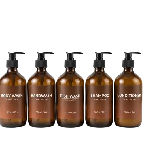 Labeled Bottle — 500ml Glass
